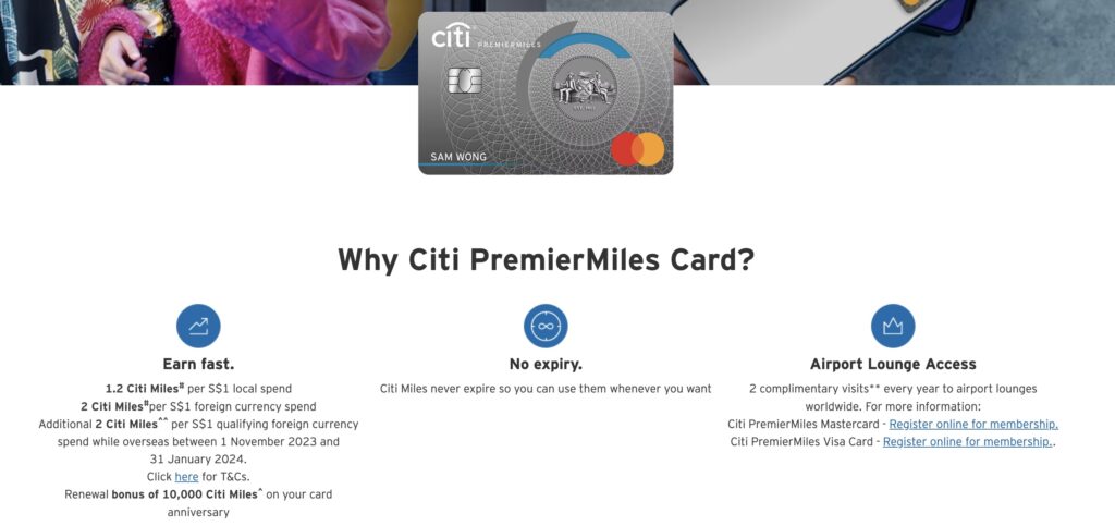Review: Citi PremierMiles Card Singapore